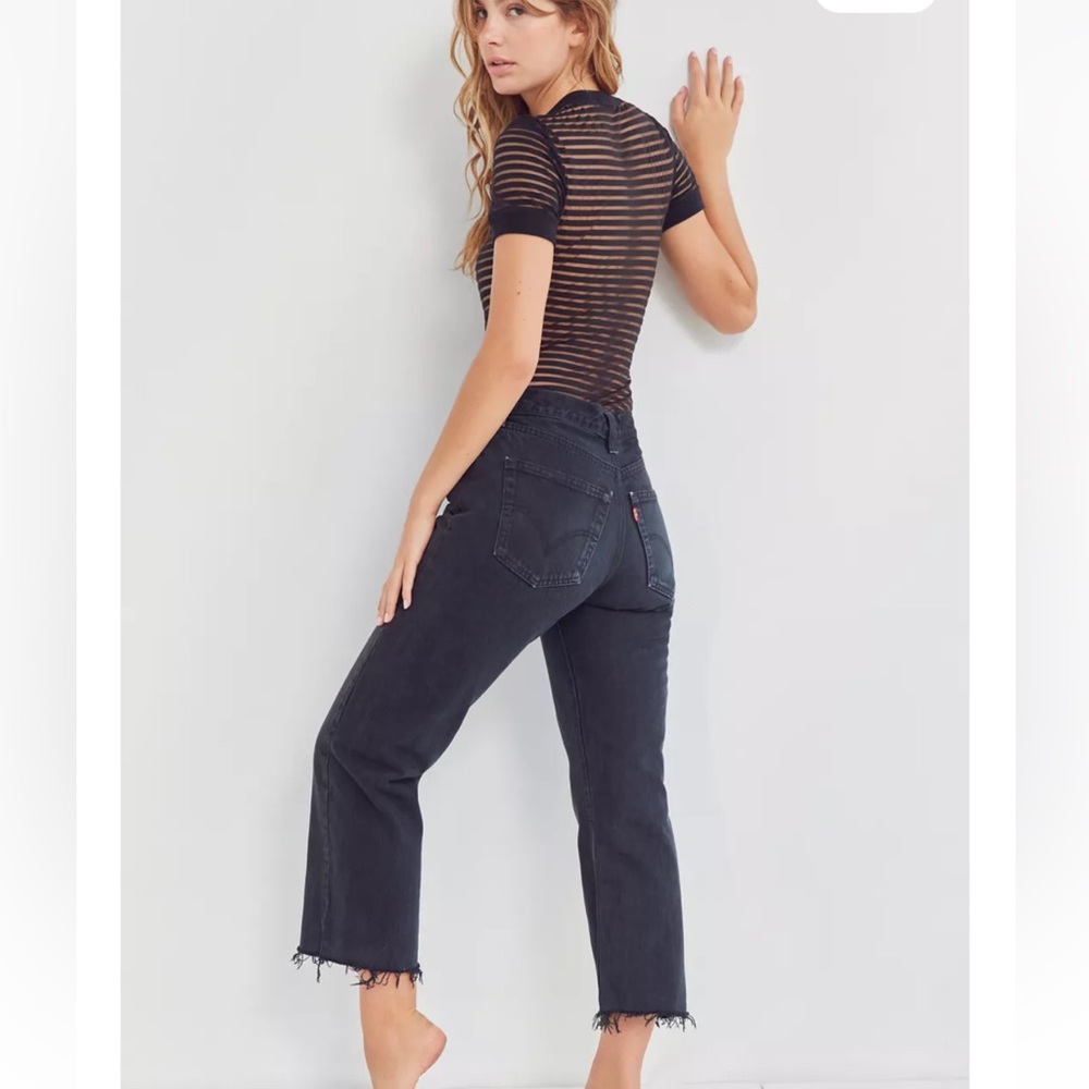 Out from Under Shadow Stripe Mesh Bodysuit, Small